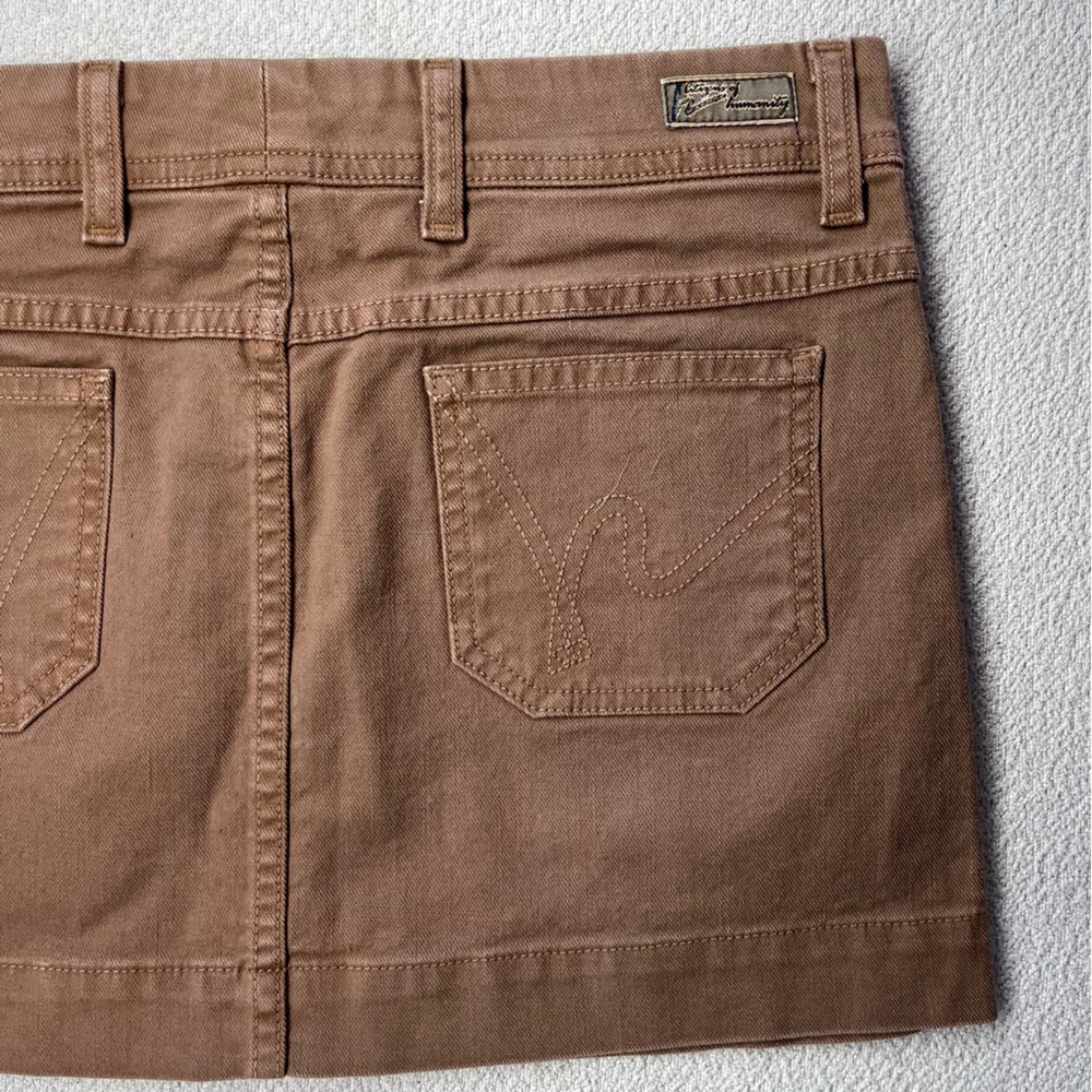 Citizens of humanity Vintage Brown Mini Skirt